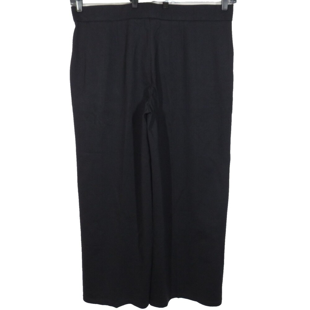 OGL Ponte-De-Roma High Rise Wide Leg Trouser with Pockets Navy Size 2XL - Picture 6 of 8